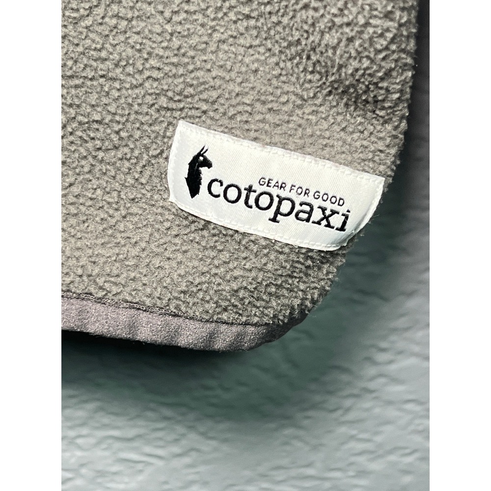 Cotopaxi Teca Fleece Pullover Mens XL Grey Blue 1/4 Zip Recycled Polyester